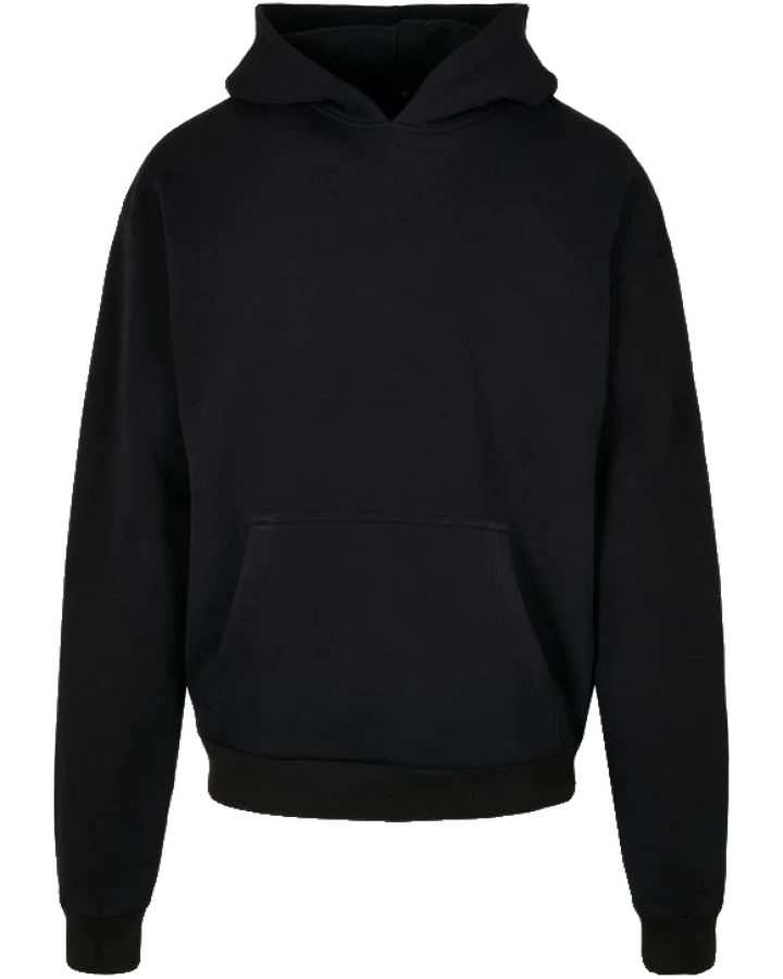 Ultra Heavy Box Hoody von Build Your Brand, schwarz