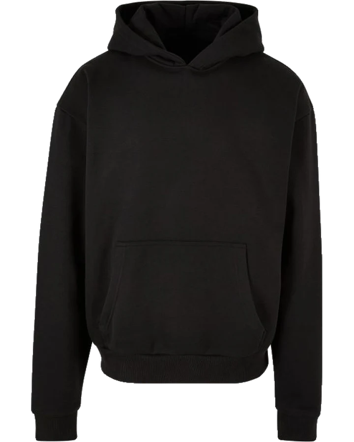 Schwarzer Oversize-Hoodie